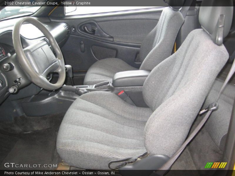 Yellow / Graphite 2002 Chevrolet Cavalier Coupe