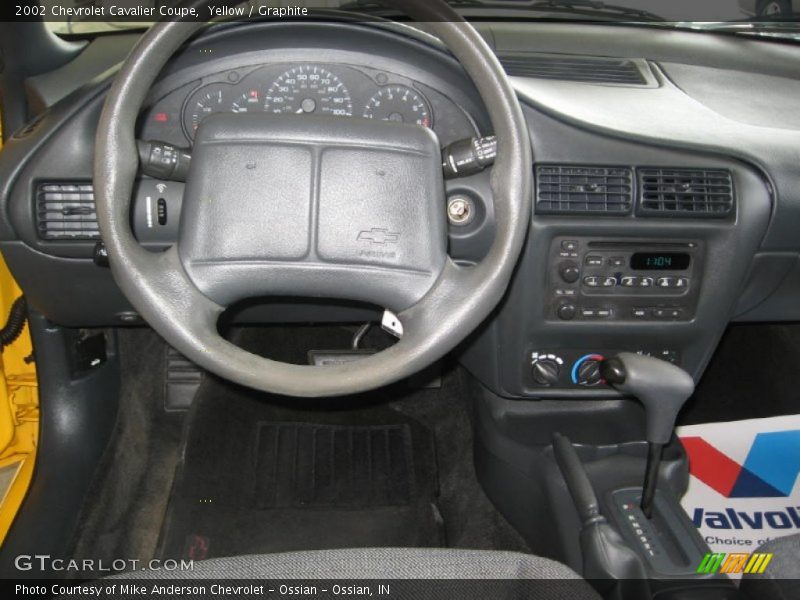 Yellow / Graphite 2002 Chevrolet Cavalier Coupe