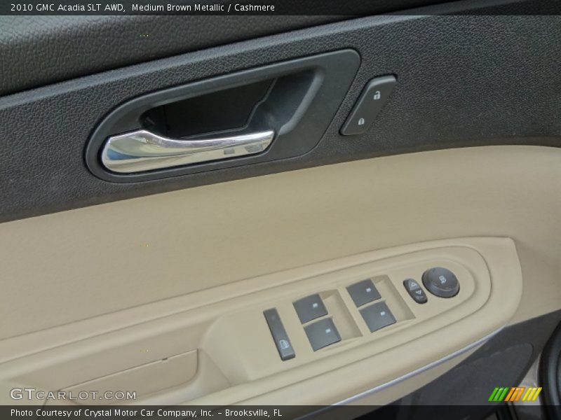 Medium Brown Metallic / Cashmere 2010 GMC Acadia SLT AWD
