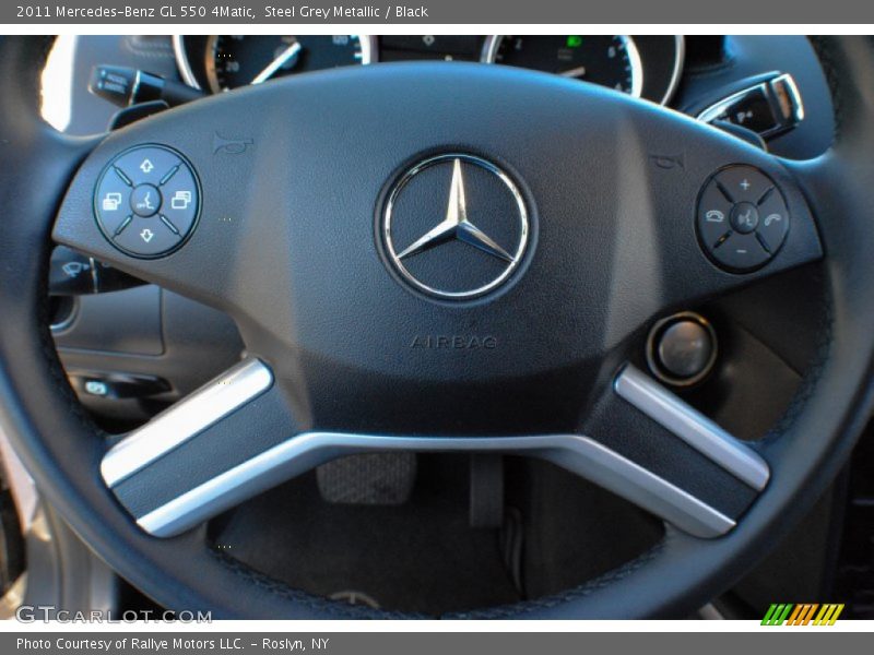 Steel Grey Metallic / Black 2011 Mercedes-Benz GL 550 4Matic