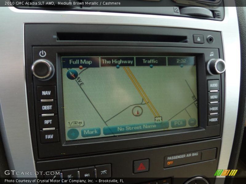 Medium Brown Metallic / Cashmere 2010 GMC Acadia SLT AWD