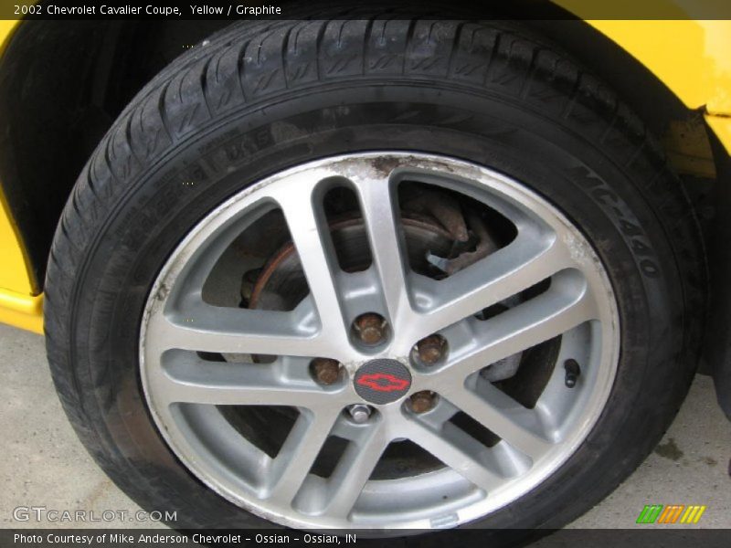 Yellow / Graphite 2002 Chevrolet Cavalier Coupe