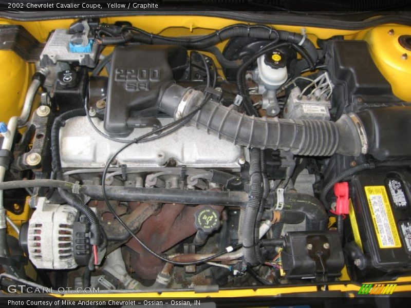 Yellow / Graphite 2002 Chevrolet Cavalier Coupe