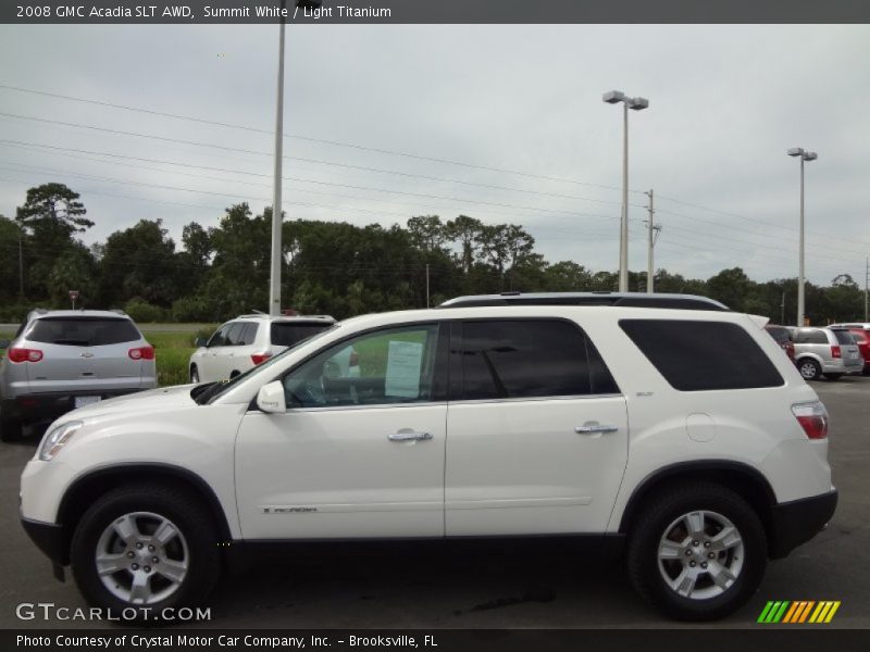 Summit White / Light Titanium 2008 GMC Acadia SLT AWD