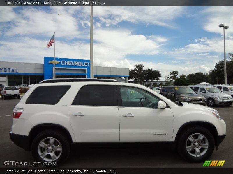 Summit White / Light Titanium 2008 GMC Acadia SLT AWD
