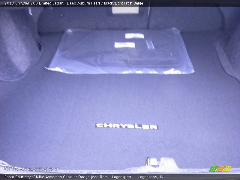 Deep Auburn Pearl / Black/Light Frost Beige 2013 Chrysler 200 Limited Sedan