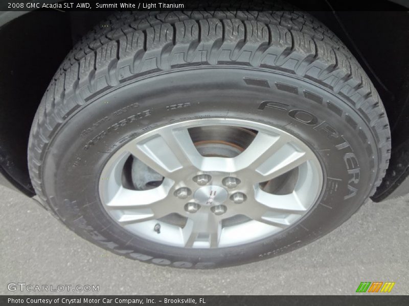 Summit White / Light Titanium 2008 GMC Acadia SLT AWD