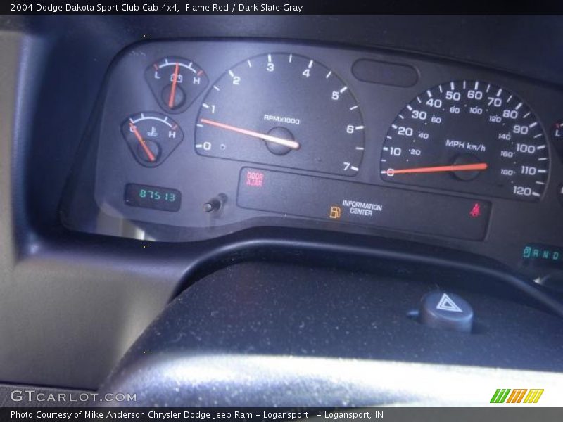 Flame Red / Dark Slate Gray 2004 Dodge Dakota Sport Club Cab 4x4