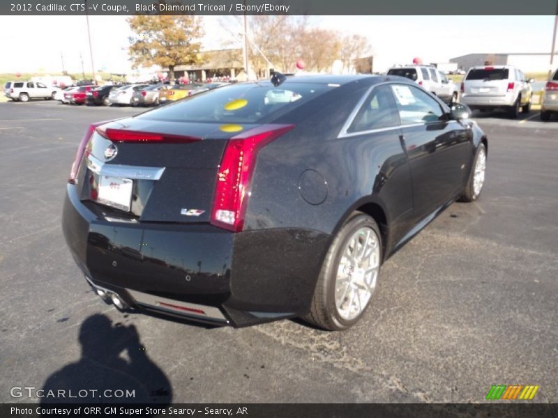 Black Diamond Tricoat / Ebony/Ebony 2012 Cadillac CTS -V Coupe