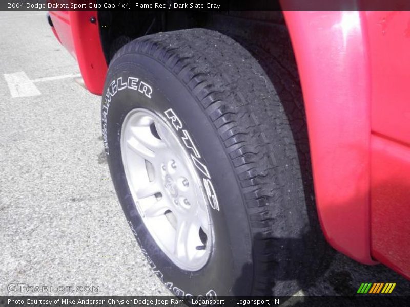 Flame Red / Dark Slate Gray 2004 Dodge Dakota Sport Club Cab 4x4