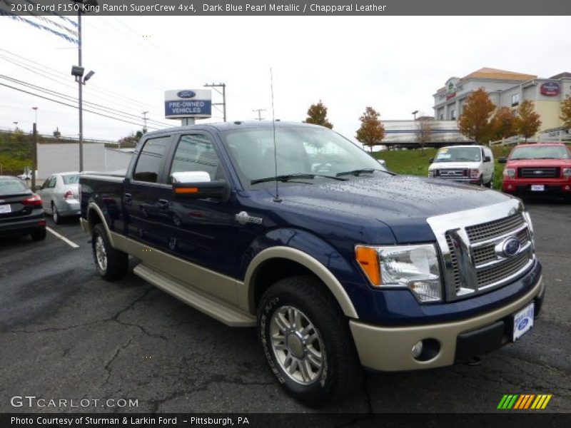 Dark Blue Pearl Metallic / Chapparal Leather 2010 Ford F150 King Ranch SuperCrew 4x4