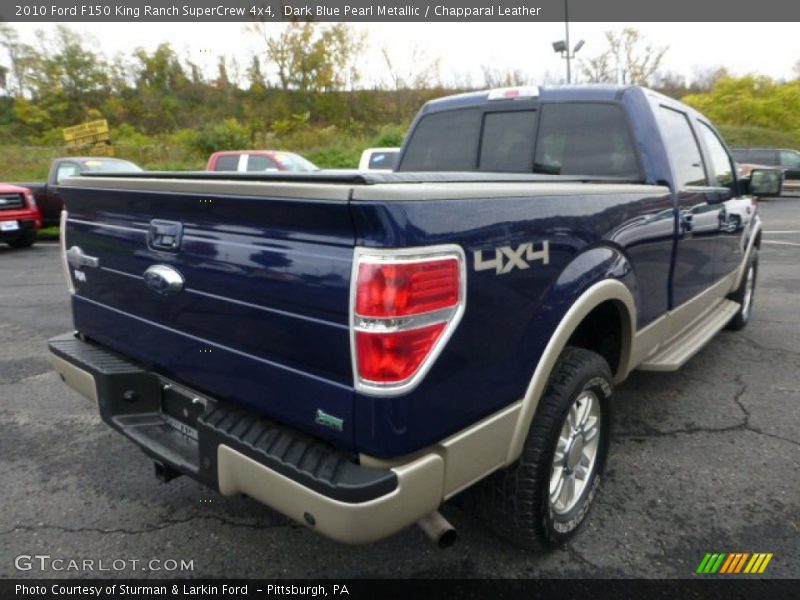 Dark Blue Pearl Metallic / Chapparal Leather 2010 Ford F150 King Ranch SuperCrew 4x4