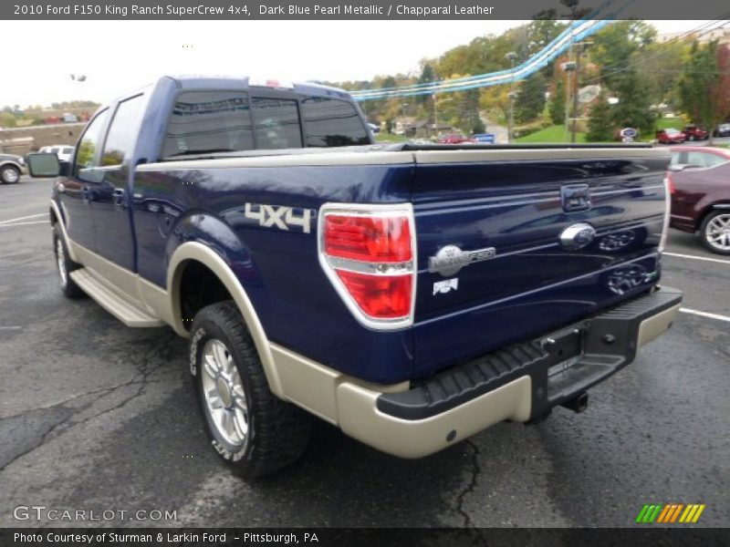 Dark Blue Pearl Metallic / Chapparal Leather 2010 Ford F150 King Ranch SuperCrew 4x4