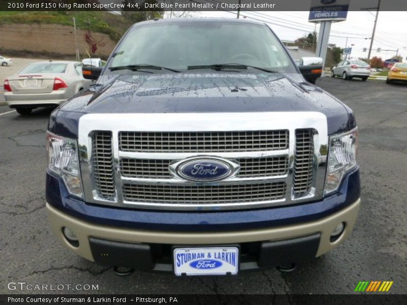 Dark Blue Pearl Metallic / Chapparal Leather 2010 Ford F150 King Ranch SuperCrew 4x4
