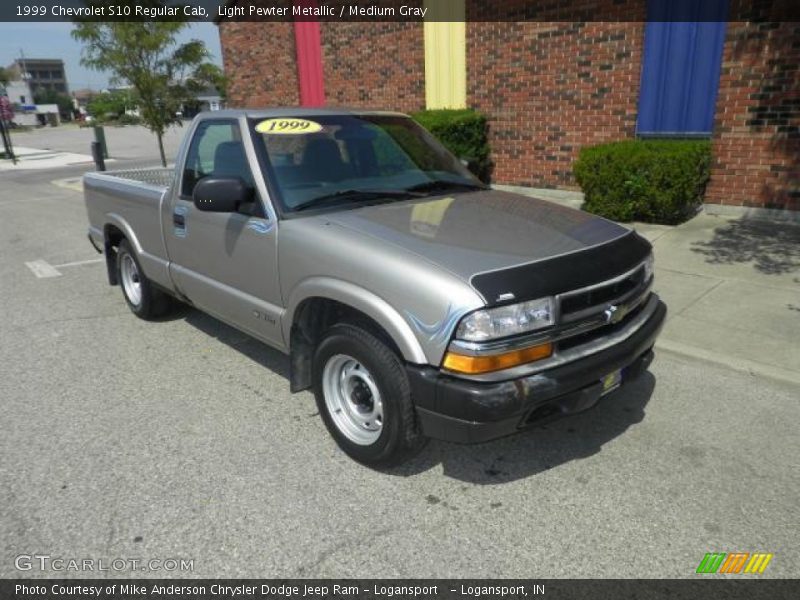 Light Pewter Metallic / Medium Gray 1999 Chevrolet S10 Regular Cab