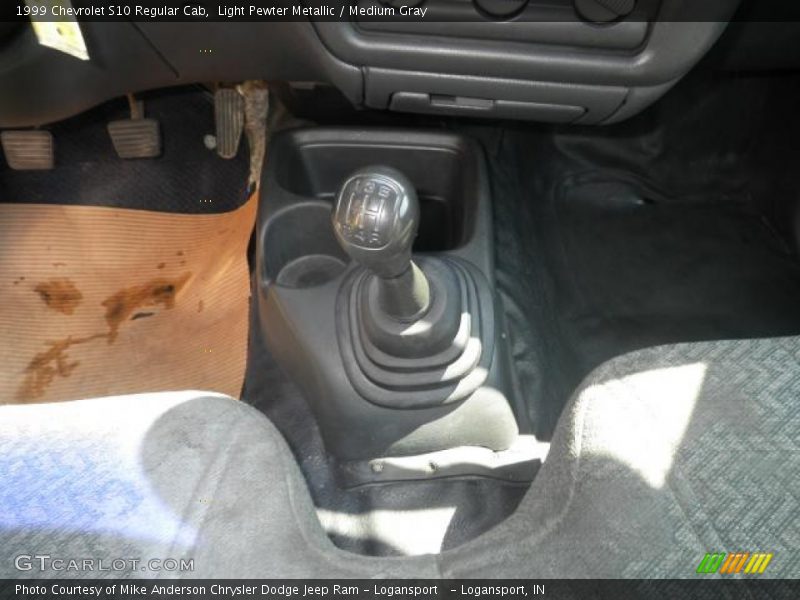 Light Pewter Metallic / Medium Gray 1999 Chevrolet S10 Regular Cab