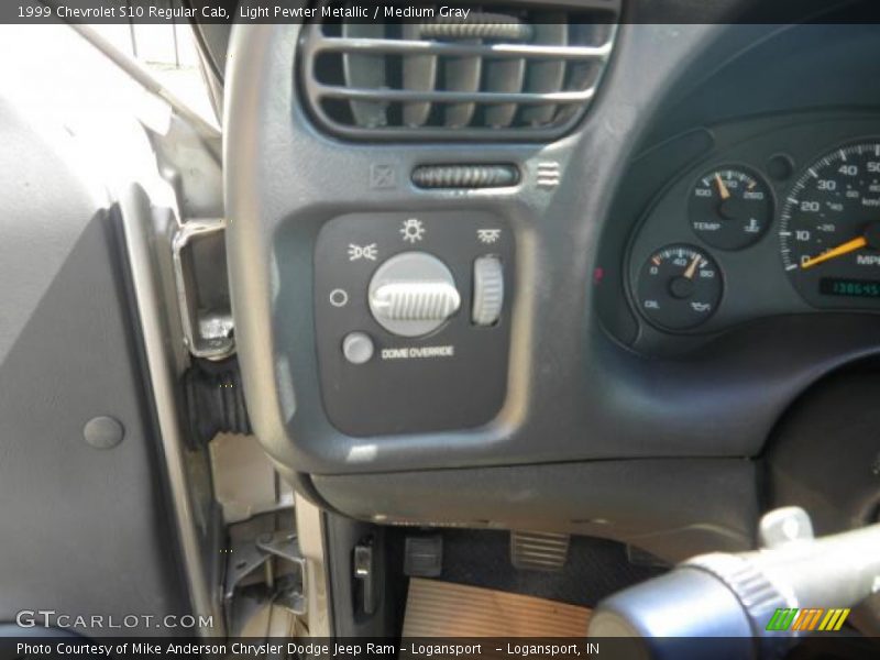 Light Pewter Metallic / Medium Gray 1999 Chevrolet S10 Regular Cab