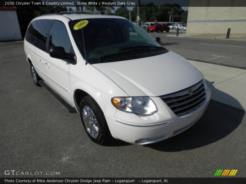 Stone White / Medium Slate Gray 2006 Chrysler Town & Country Limited