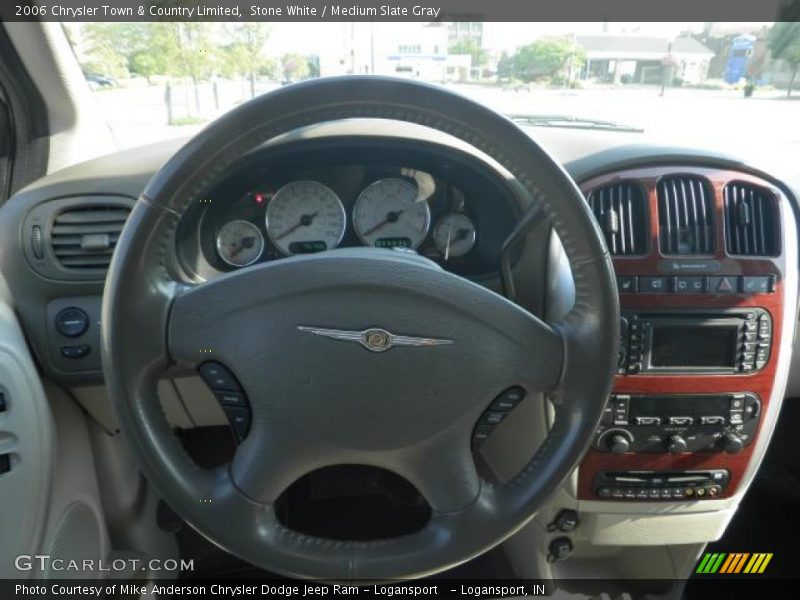 Stone White / Medium Slate Gray 2006 Chrysler Town & Country Limited