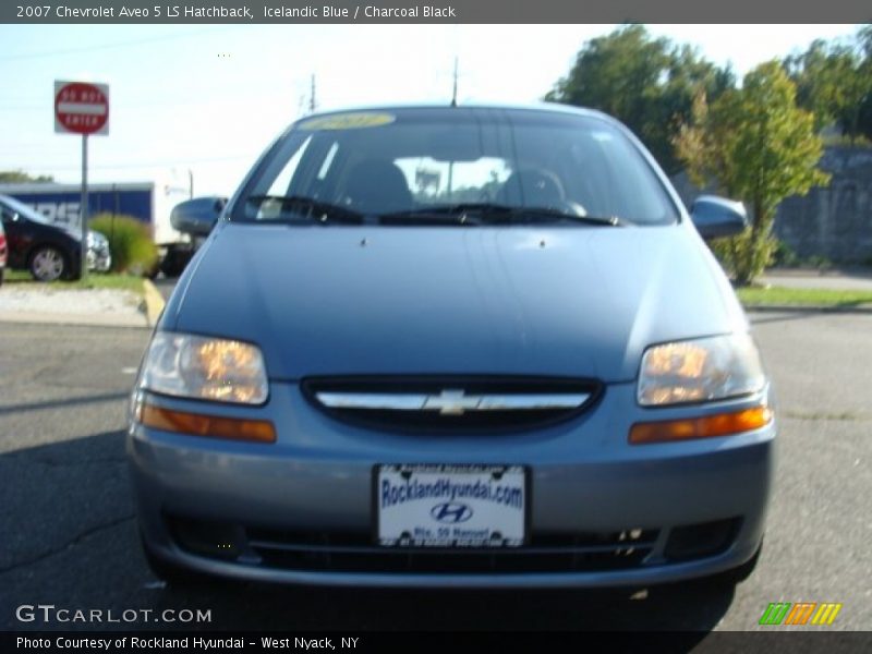 Icelandic Blue / Charcoal Black 2007 Chevrolet Aveo 5 LS Hatchback