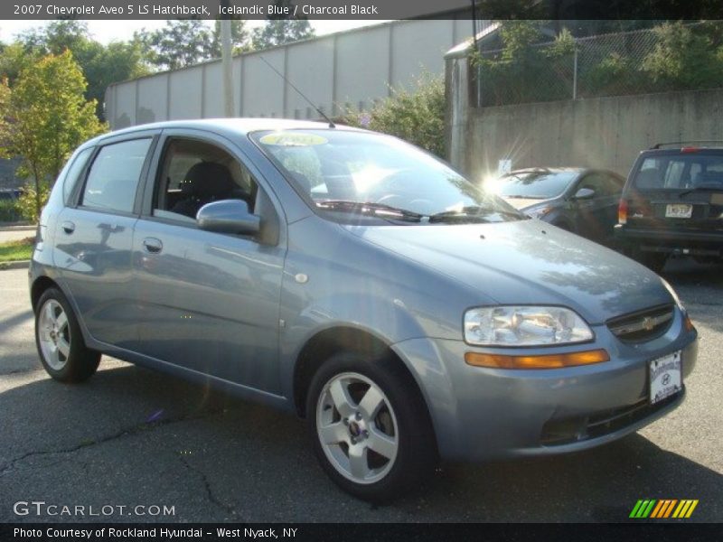Icelandic Blue / Charcoal Black 2007 Chevrolet Aveo 5 LS Hatchback