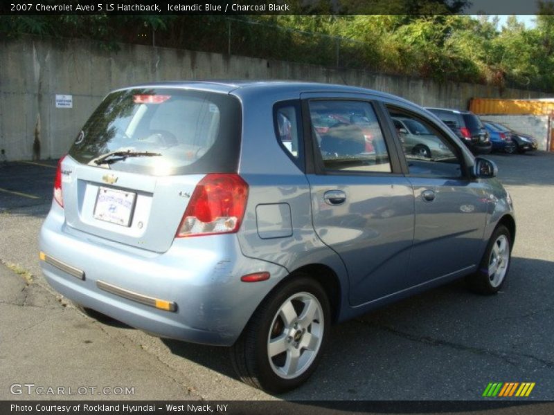 Icelandic Blue / Charcoal Black 2007 Chevrolet Aveo 5 LS Hatchback