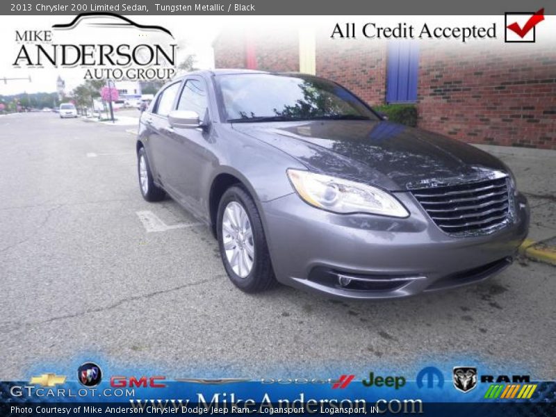 Tungsten Metallic / Black 2013 Chrysler 200 Limited Sedan