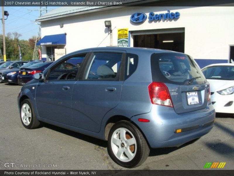 Icelandic Blue / Charcoal Black 2007 Chevrolet Aveo 5 LS Hatchback