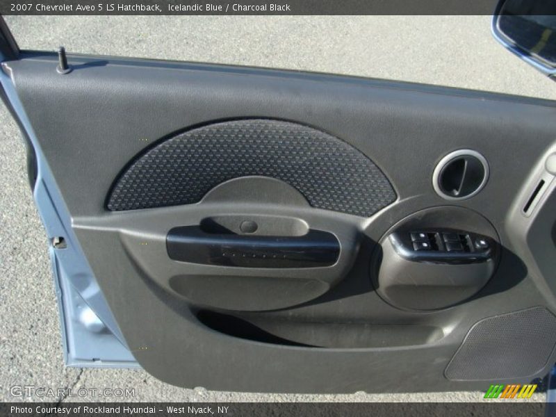 Icelandic Blue / Charcoal Black 2007 Chevrolet Aveo 5 LS Hatchback