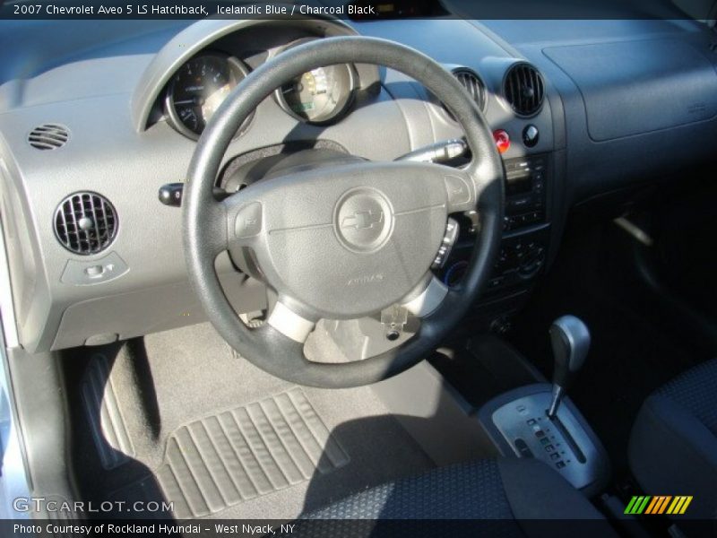 Icelandic Blue / Charcoal Black 2007 Chevrolet Aveo 5 LS Hatchback