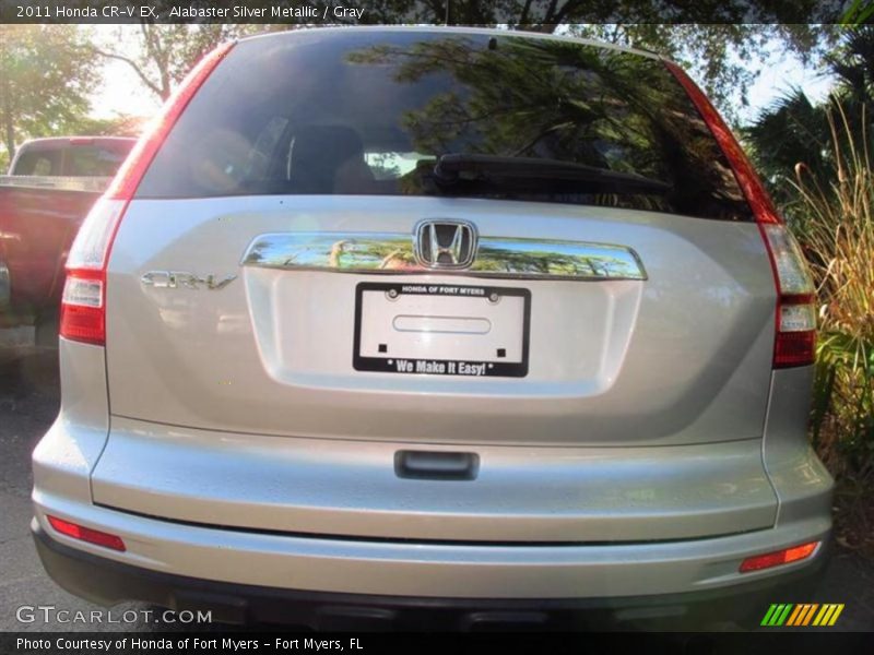 Alabaster Silver Metallic / Gray 2011 Honda CR-V EX
