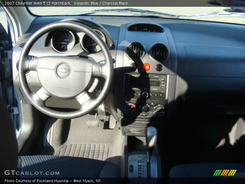 Icelandic Blue / Charcoal Black 2007 Chevrolet Aveo 5 LS Hatchback