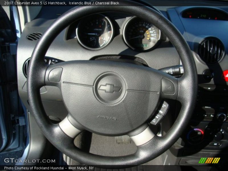 Icelandic Blue / Charcoal Black 2007 Chevrolet Aveo 5 LS Hatchback