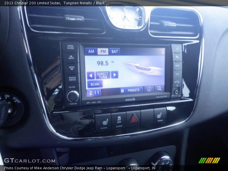 Tungsten Metallic / Black 2013 Chrysler 200 Limited Sedan