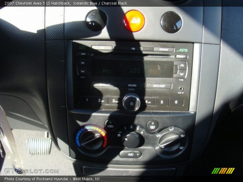 Icelandic Blue / Charcoal Black 2007 Chevrolet Aveo 5 LS Hatchback