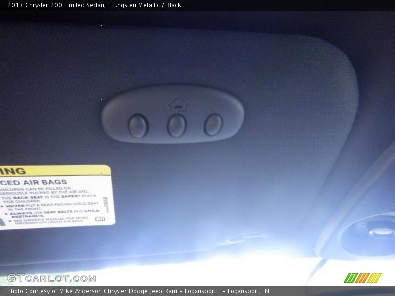 Tungsten Metallic / Black 2013 Chrysler 200 Limited Sedan