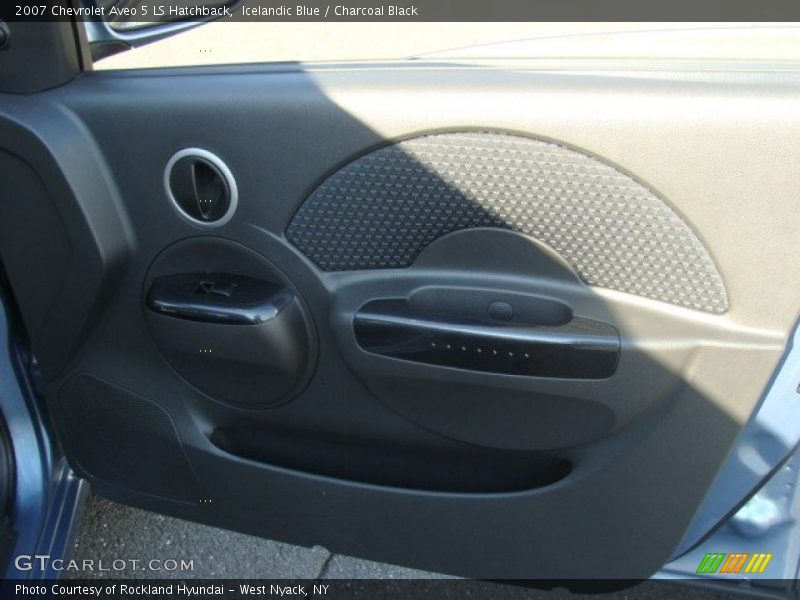Icelandic Blue / Charcoal Black 2007 Chevrolet Aveo 5 LS Hatchback