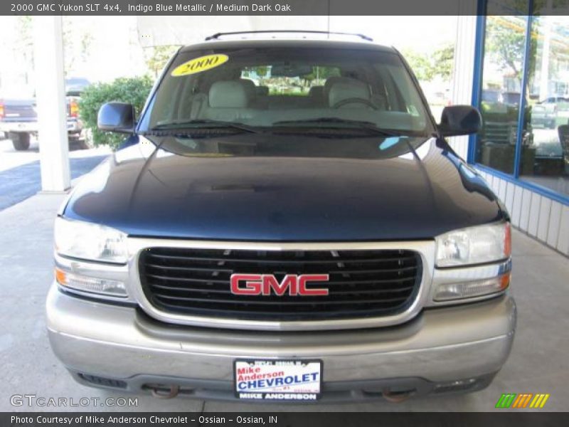 Indigo Blue Metallic / Medium Dark Oak 2000 GMC Yukon SLT 4x4