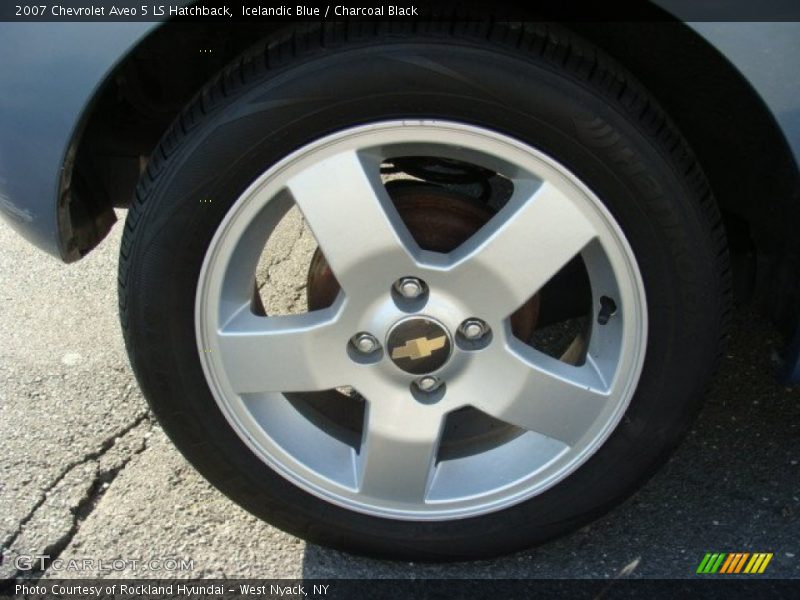 Icelandic Blue / Charcoal Black 2007 Chevrolet Aveo 5 LS Hatchback