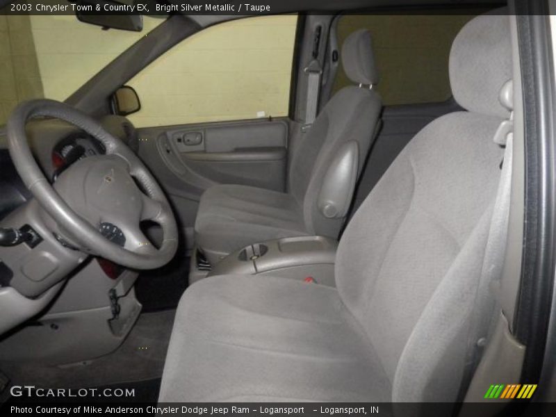 Front Seat of 2003 Town & Country EX