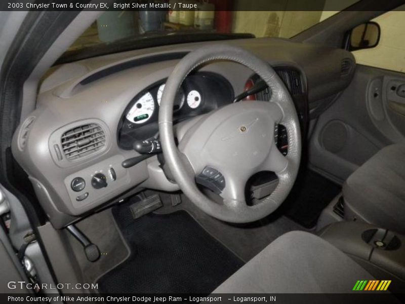 Dashboard of 2003 Town & Country EX