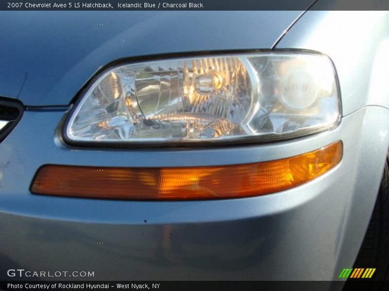 Icelandic Blue / Charcoal Black 2007 Chevrolet Aveo 5 LS Hatchback