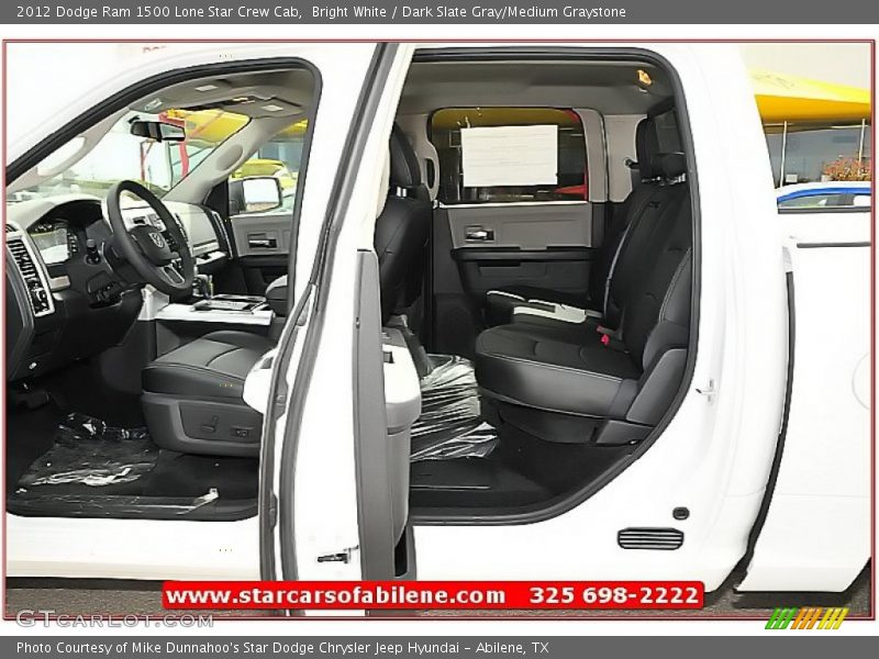 Bright White / Dark Slate Gray/Medium Graystone 2012 Dodge Ram 1500 Lone Star Crew Cab