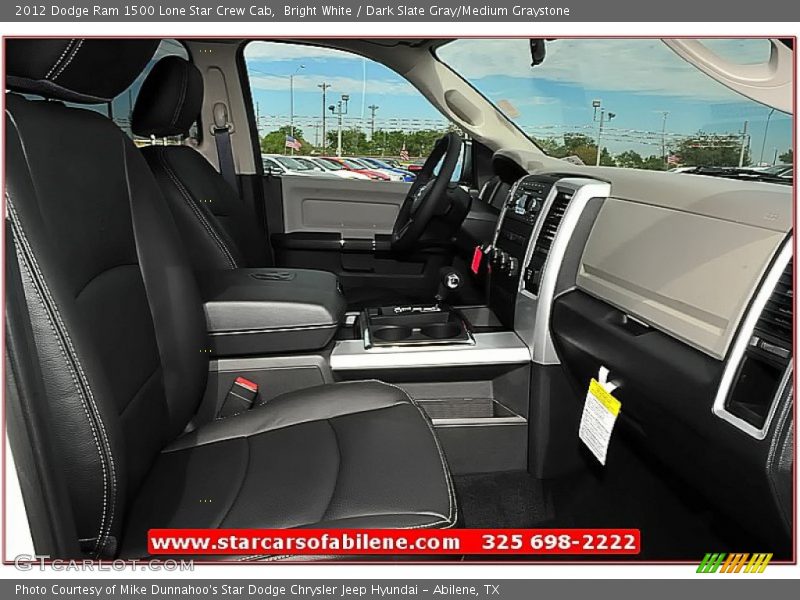 Bright White / Dark Slate Gray/Medium Graystone 2012 Dodge Ram 1500 Lone Star Crew Cab