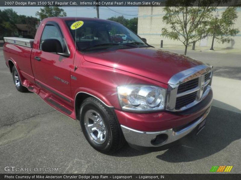 Inferno Red Crystal Pearl / Medium Slate Gray 2007 Dodge Ram 1500 SLT Regular Cab