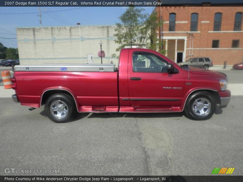 Inferno Red Crystal Pearl / Medium Slate Gray 2007 Dodge Ram 1500 SLT Regular Cab