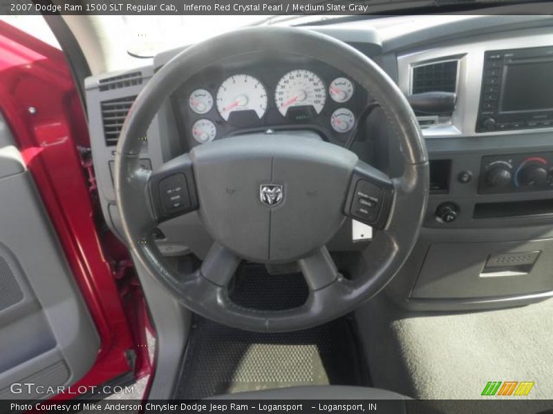 Inferno Red Crystal Pearl / Medium Slate Gray 2007 Dodge Ram 1500 SLT Regular Cab