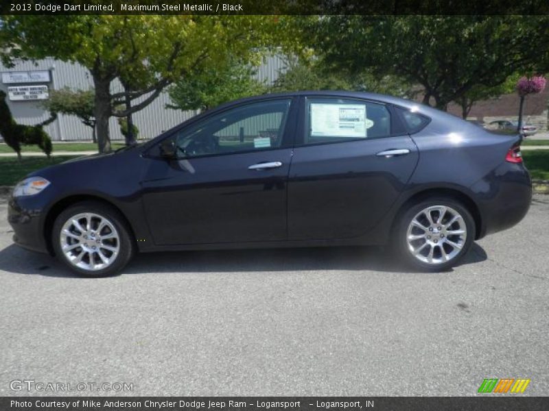 Maximum Steel Metallic / Black 2013 Dodge Dart Limited