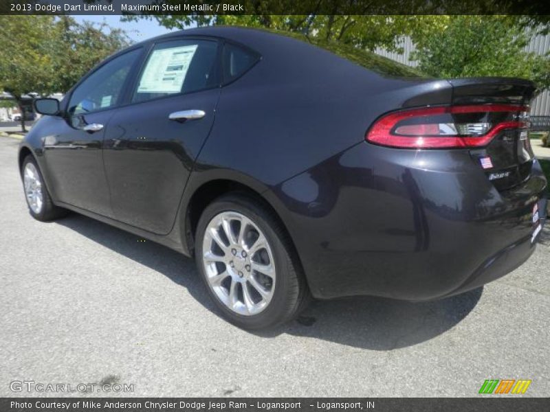 Maximum Steel Metallic / Black 2013 Dodge Dart Limited