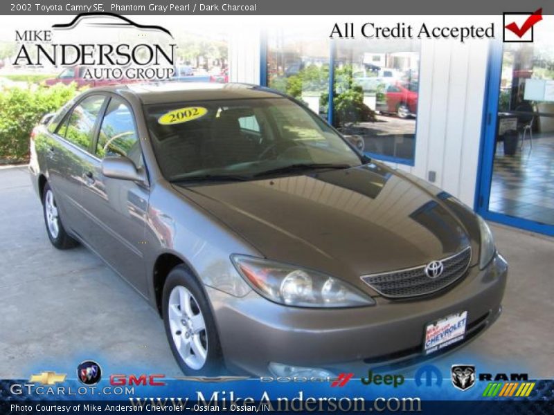 Phantom Gray Pearl / Dark Charcoal 2002 Toyota Camry SE